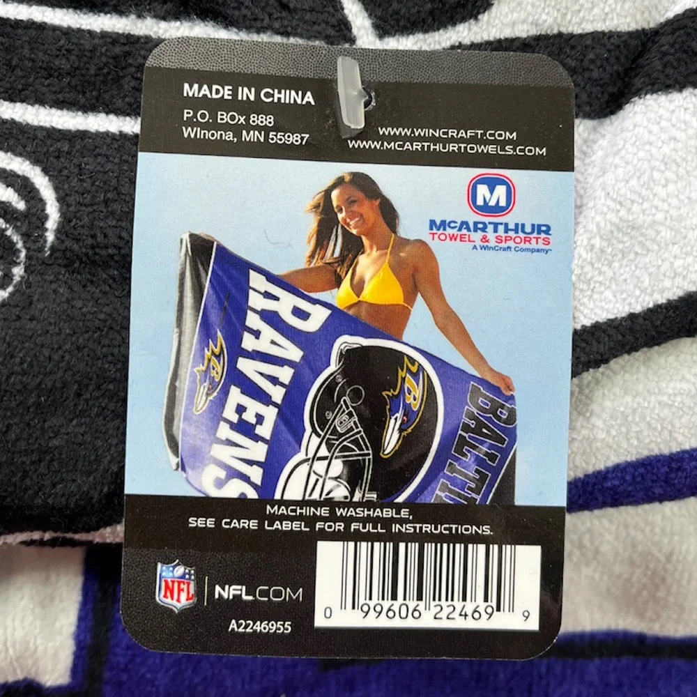 NFL Baltimore Ravens Beach Towel - Picture 4 of 11